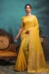 Picture of Yellow Span Cotton Jacquard Woven Saree with Blouse