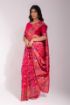 Picture of Rani Pink Banarasi Silk Blend Jacquard Woven Saree with Blouse